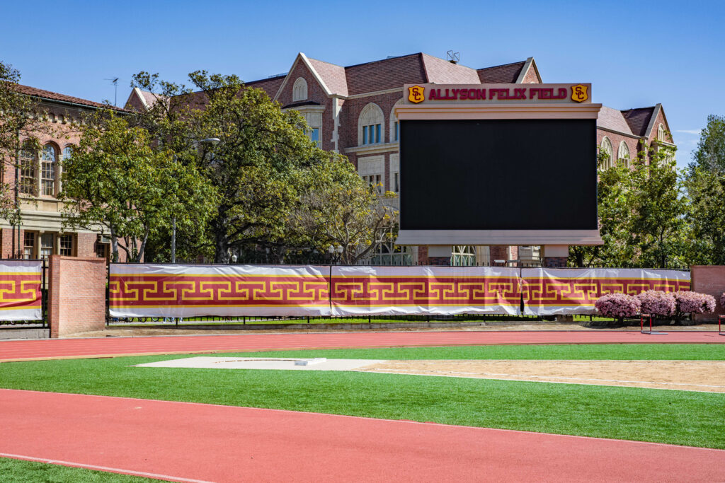 Home of USC track and field team renamed Allyson Felix Field